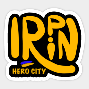 Irpin. Ukraine hero cities (UHC). Sticker
